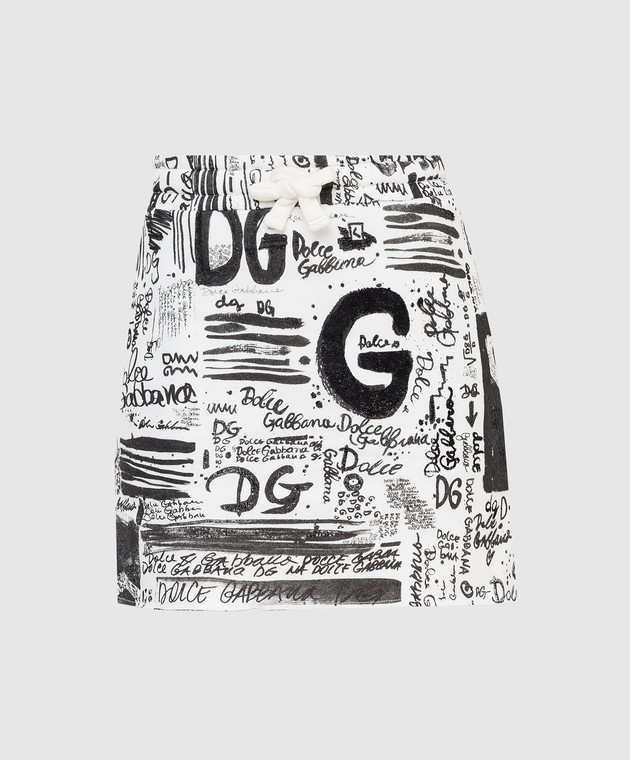 Dolce&Gabbana Юбка мини в принт 'Graffiti' F4B7DTG7A4K