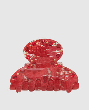 Davidian Красная заколка с кристаллами 95140A