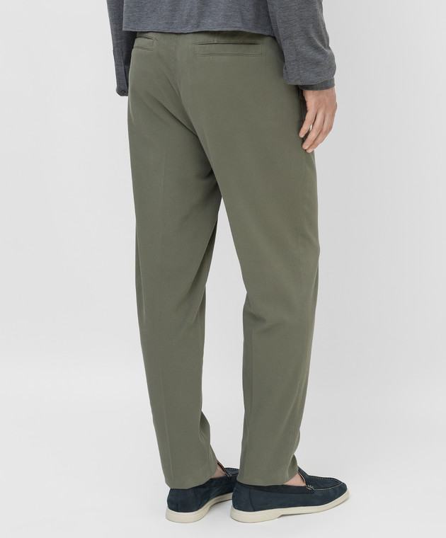 Brunello Cucinelli - Khaki trousers M271DS1940 buy at Symbol