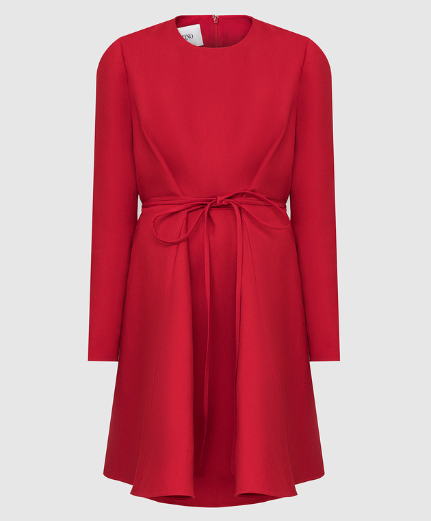Valentino Красное платье из шерсти и шелка UB0VATL71CF