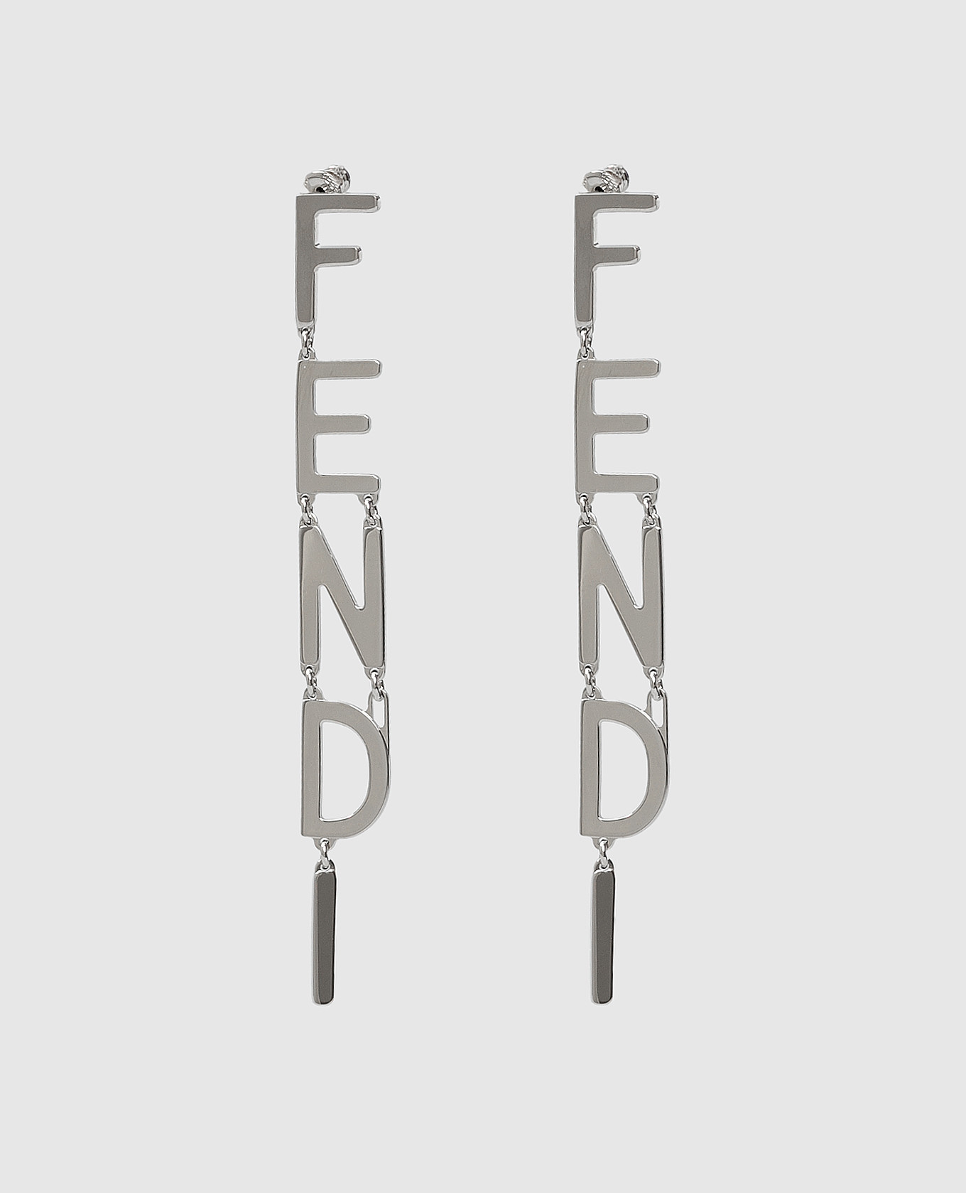 

Серебристые серьги Fendi, Серебристый, Серьги и клипсы
