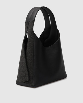 Loro Piana Сумка-тоут из кожи и кашемира FAL7125