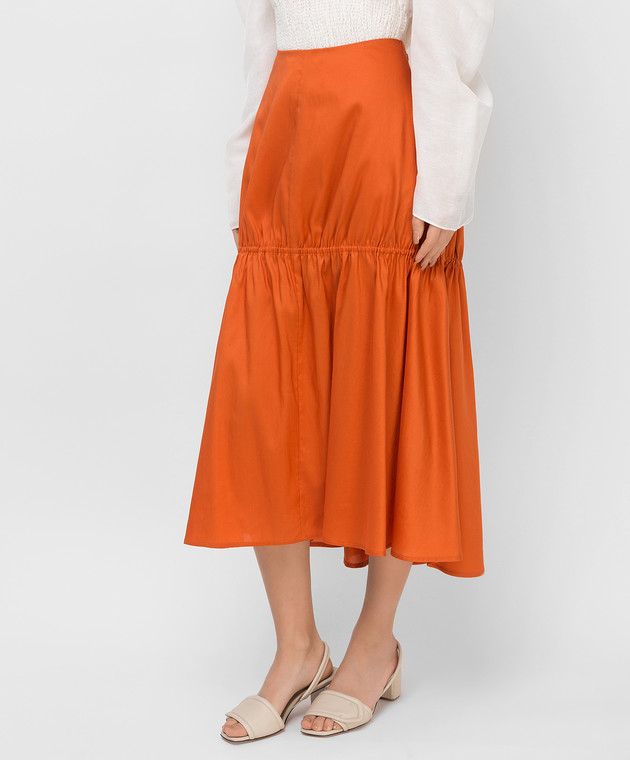 Toteme Оранжевая юбка ANZIO202301711 изображение 3