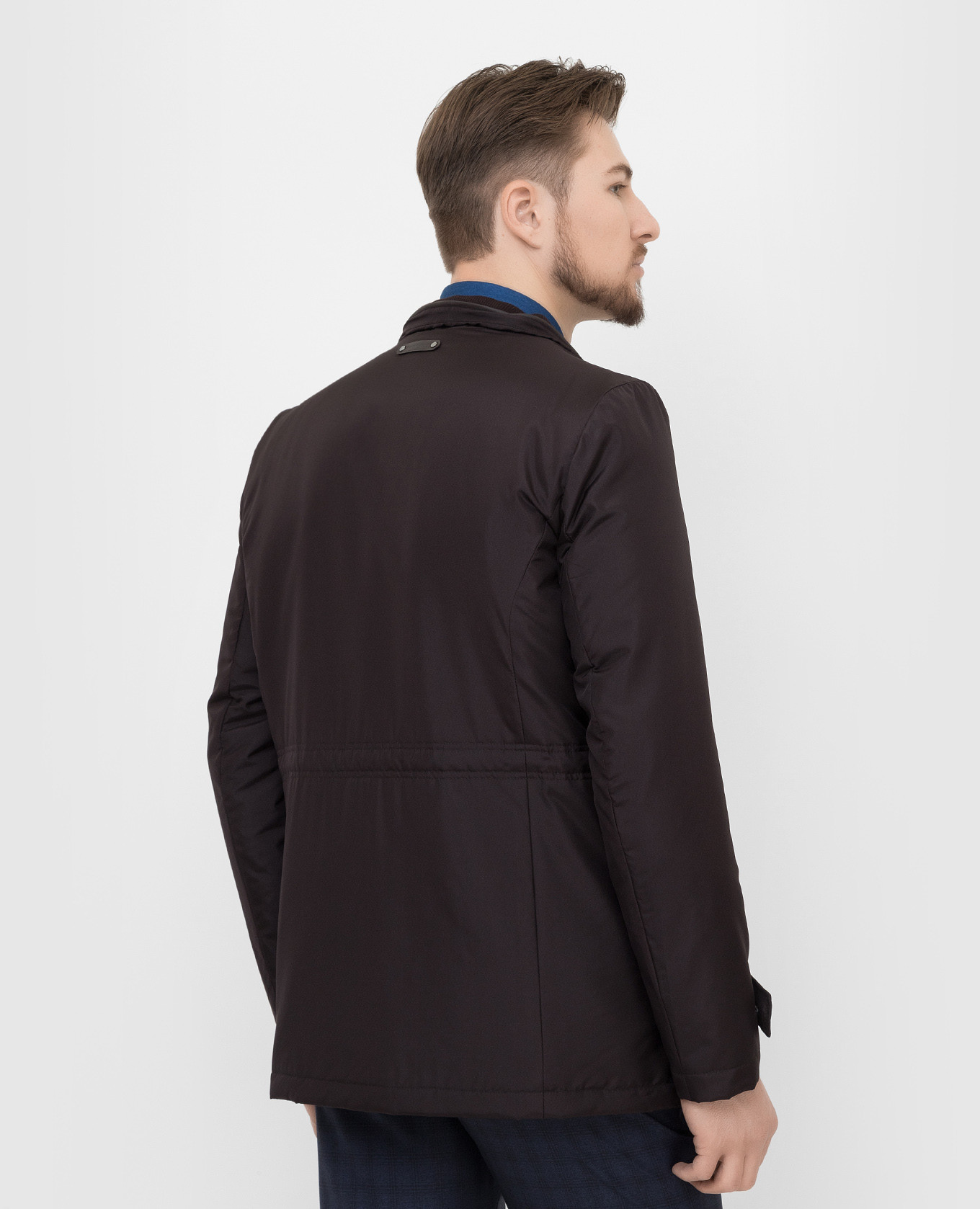Stefano Ricci Темно-коричневая шелковая куртка M7J1400160SETEC1 изображение 4
