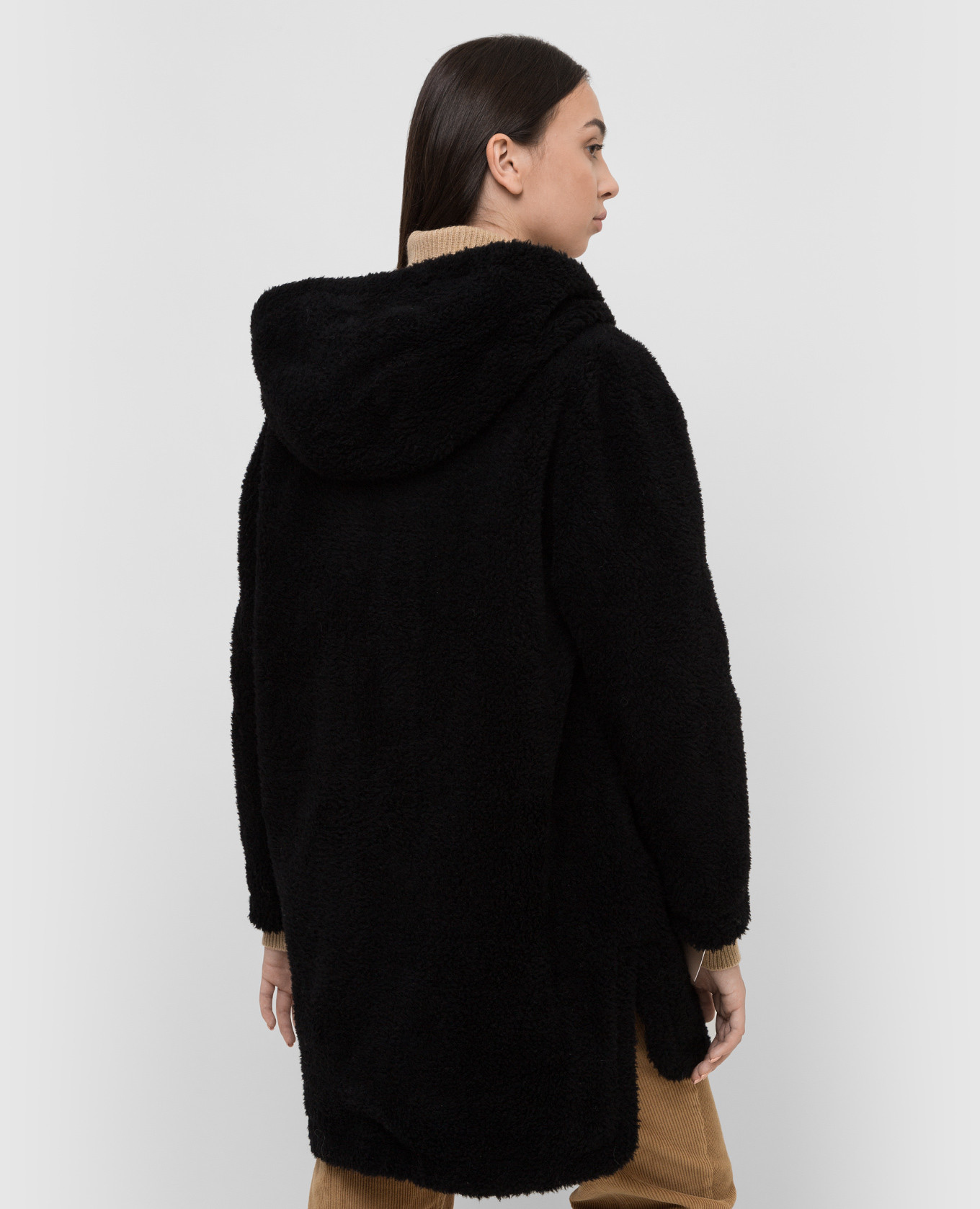 Meteo By Yves Salomon Светло-коричневая двусторонняя куртка с разрезами 22WMM00985TEWO изображение 4