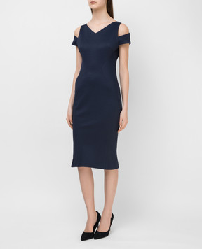 Zac Posen Темно-синее платье 40548253