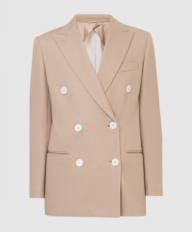 Max Mara - Giralda Light Beige Double Breasted Jacket GIRALDA - buy ...