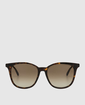 Bottega Veneta Солнцезащитные очки в черепаховый узор BV0132S30001672