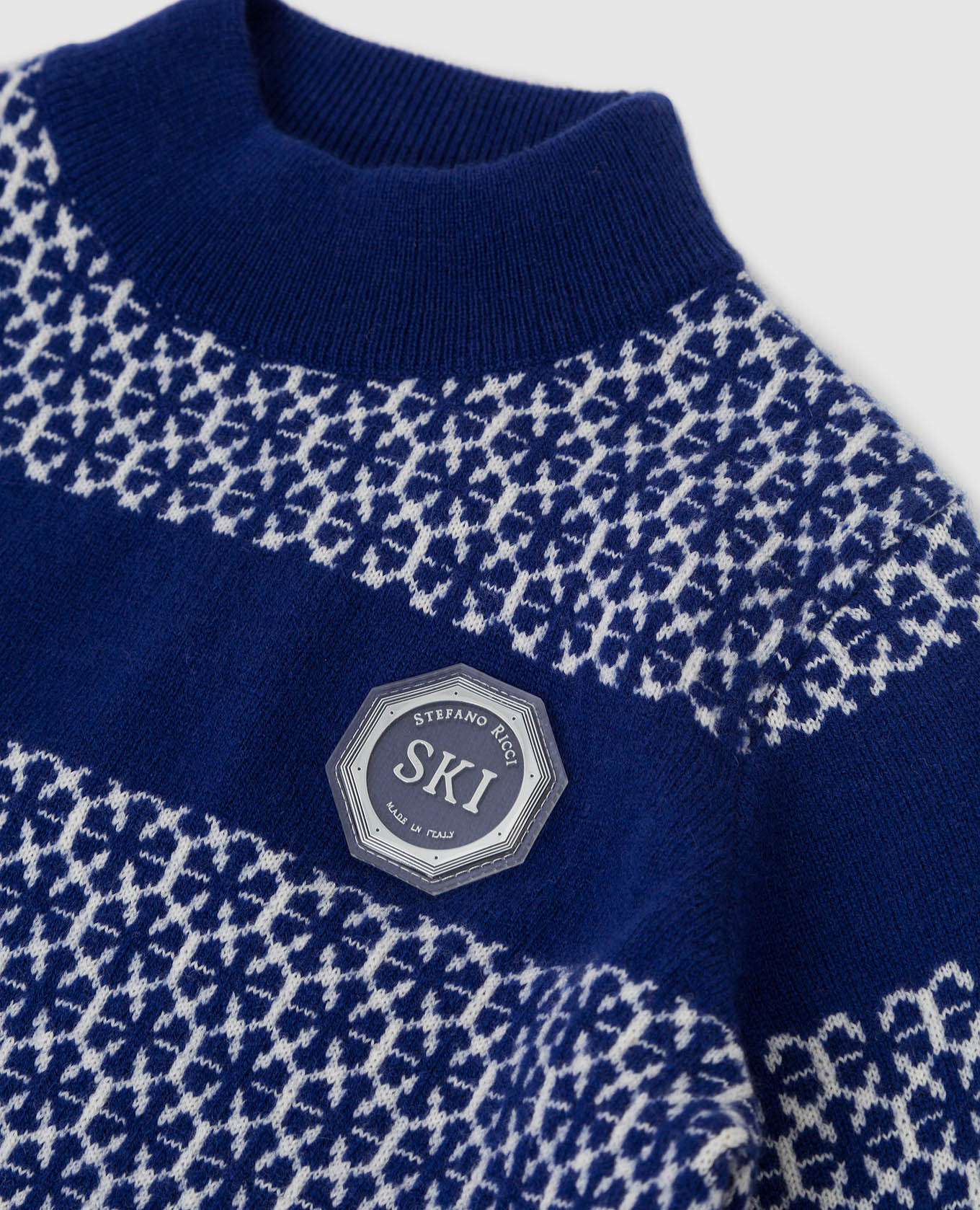 Stefano Ricci Детский свитер из кашемира и шелка в узор KYS8304L10SY6484 изображение 3