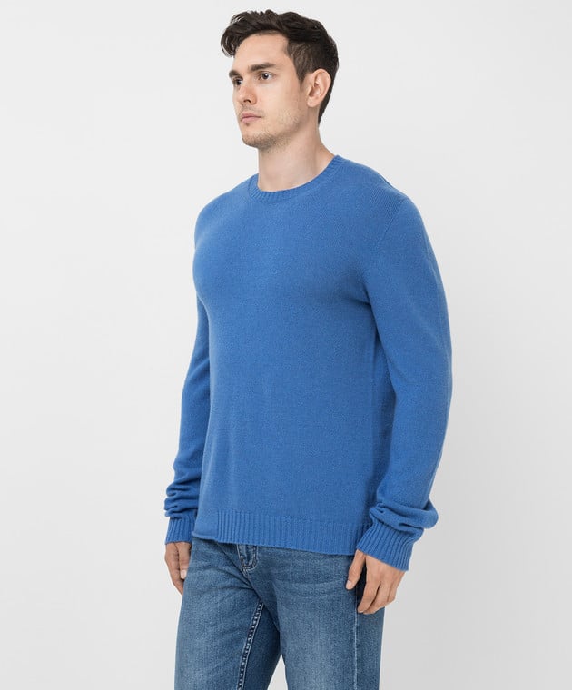 SCAGLIONE Синий свитер из кашемира UDK005 изображение 3