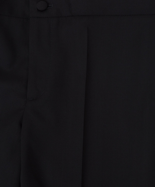 Stefano Ricci Детские черные брюки из шерсти Y2T9500000T00061 изображение 3