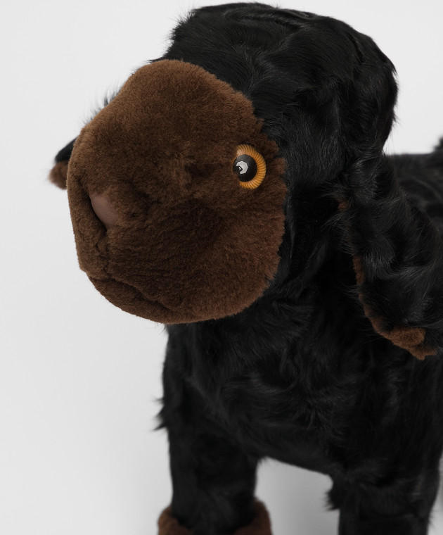Real Furs House Дитяча чорна іграшка овечка MOD66GR зображення 4