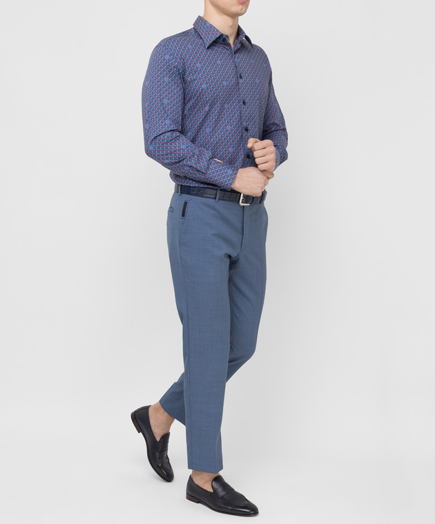 Billionaire Синяя рубашка MRP0776 изображение 2