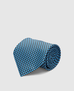 Stefano Ricci Краватка з шовку з принтом ручної роботи CH39025
