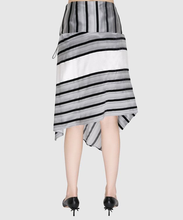 Etro Серая юбка из шелка D16199 изображение 4