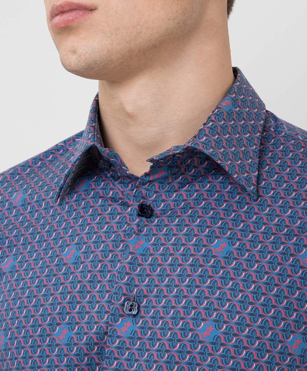 Billionaire Синяя рубашка MRP0776 изображение 5