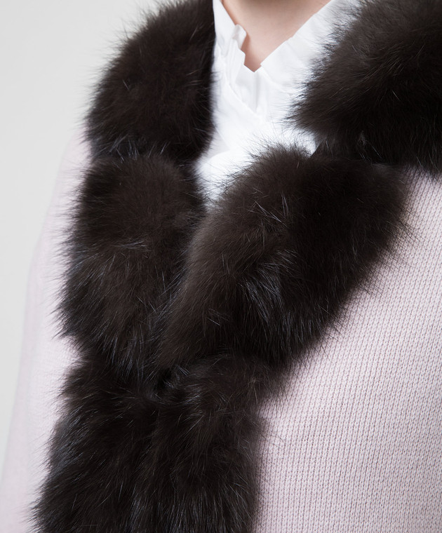 Real Furs House Пудровое пальто CSR01 изображение 5