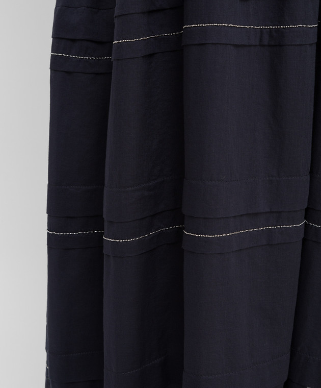 Peserico Темно-синяя юбка P05216L10Z00481 изображение 5