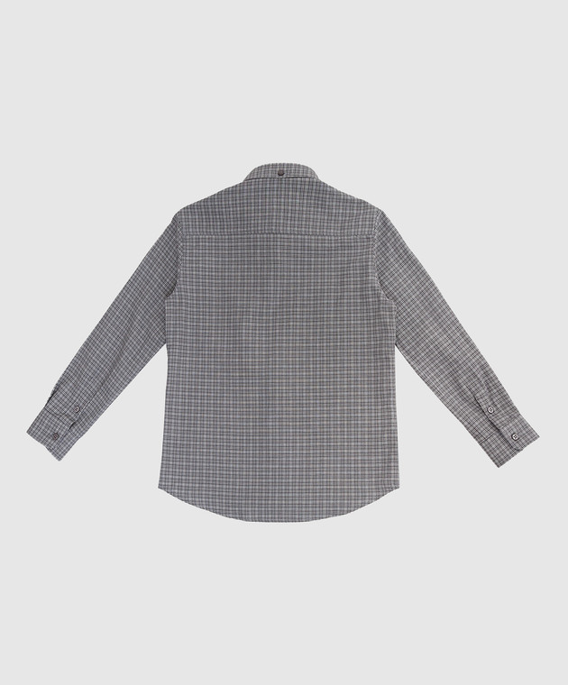 Stefano Ricci Children's checkered shirt YUC6400030LJ1603 image 2