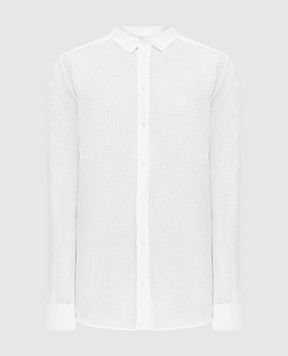 Dolce&Gabbana Белая рубашка из льна G5EJ1ZFU4IK