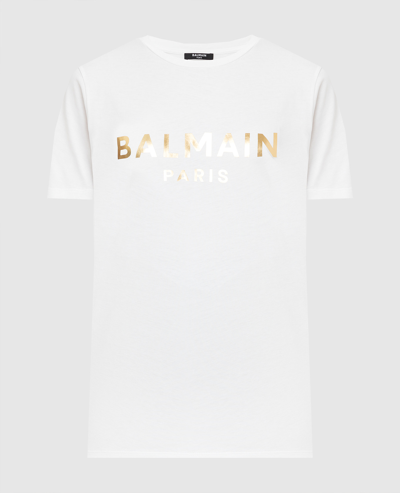 

Белая футболка с принтом логотипа Balmain, Белый, Футболки