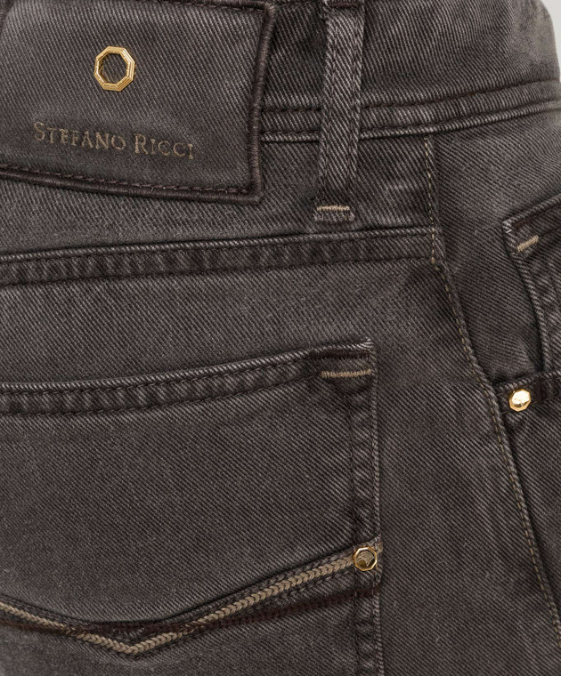 Stefano Ricci сірі джинси MST14S00500029 зображення 5