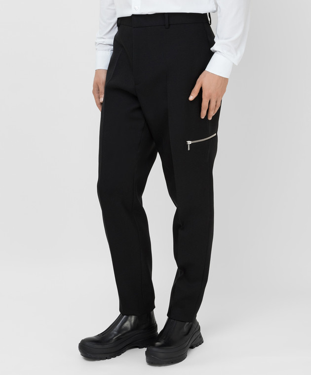 Jil Sander Черные брюки из шерсти JSMT310201MT201000 изображение 3