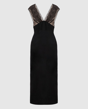 Victoria Beckham Чорна сукня з мереживом DRMID68100