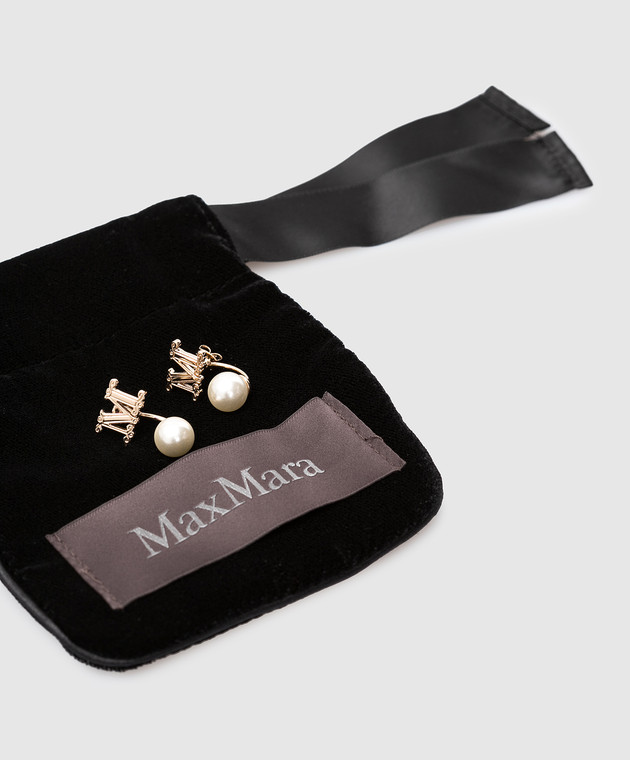 Max Mara Серьги Earry1 с бусинами и логотипом EARRY1 изображение 5