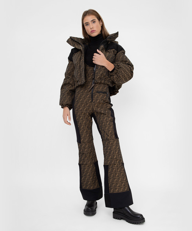 Fendi Пухова куртка у візерунок FF FAN047AGMP зображення 2