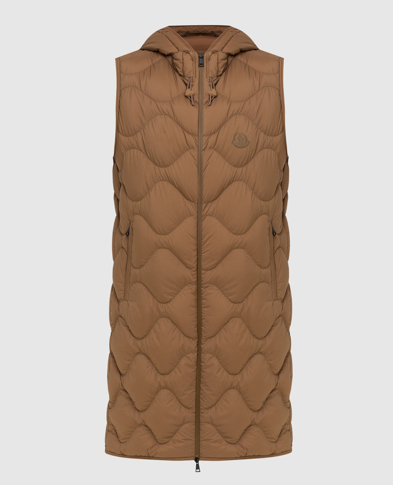 

Стеганый пуховый жилет Moncler, Бежевый, Жилеты