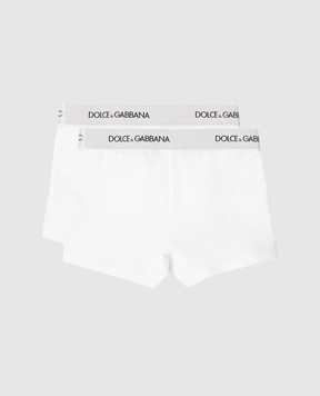 Dolce&Gabbana Дитячий набір білих трусиків-боксерів з логотипом L4J701G7OCT