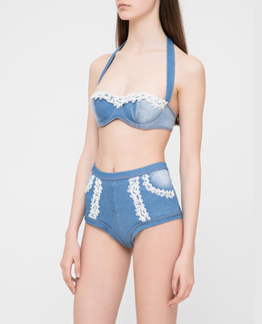 Ermanno Scervino Голубой лиф от купальника D344Y434BLJB