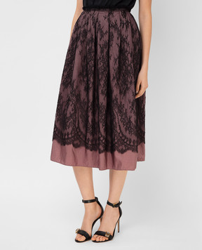 Valentino Темно-розовая юбка MB3RA295313
