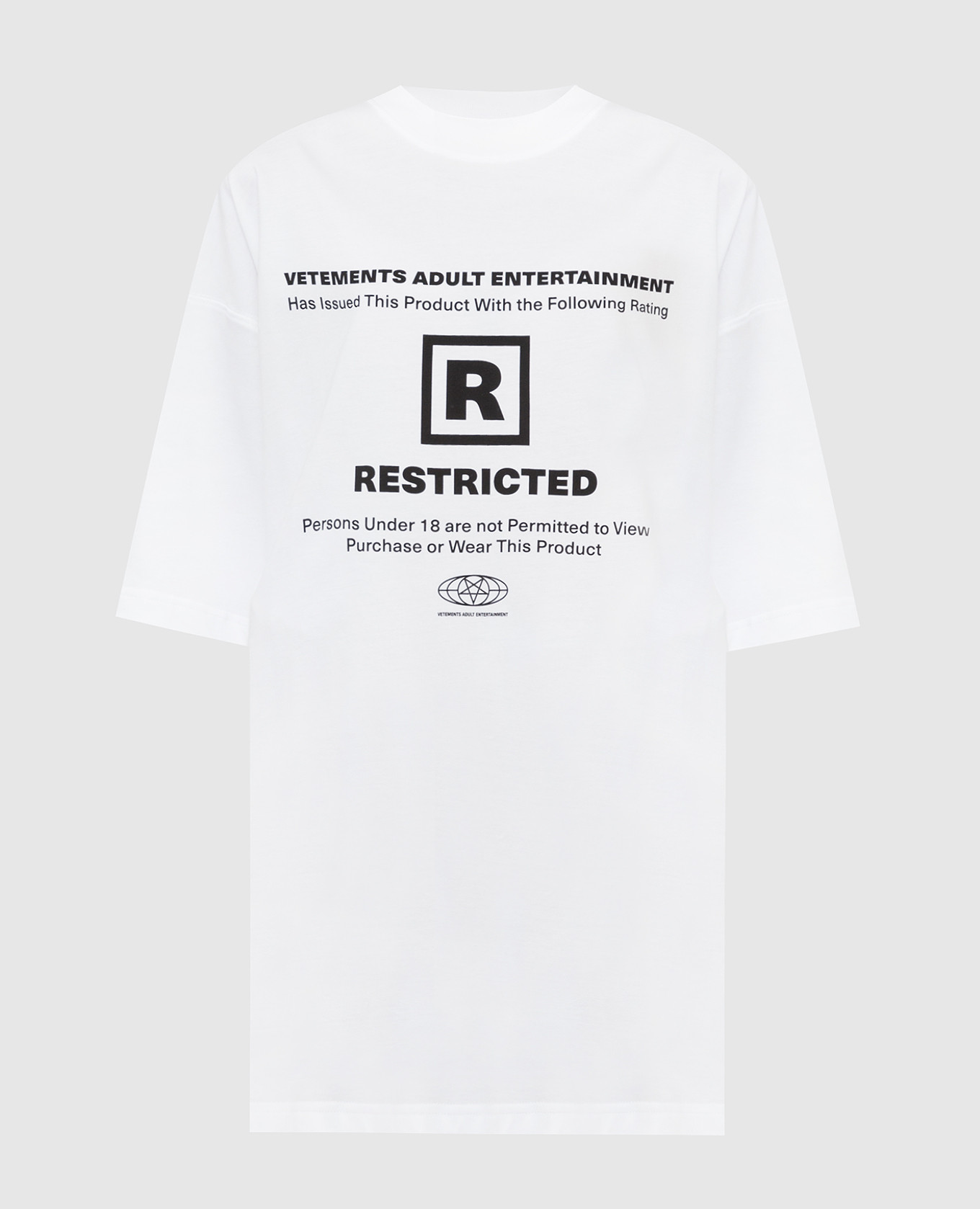 

Футболка oversize с принтом, Белый, Футболки