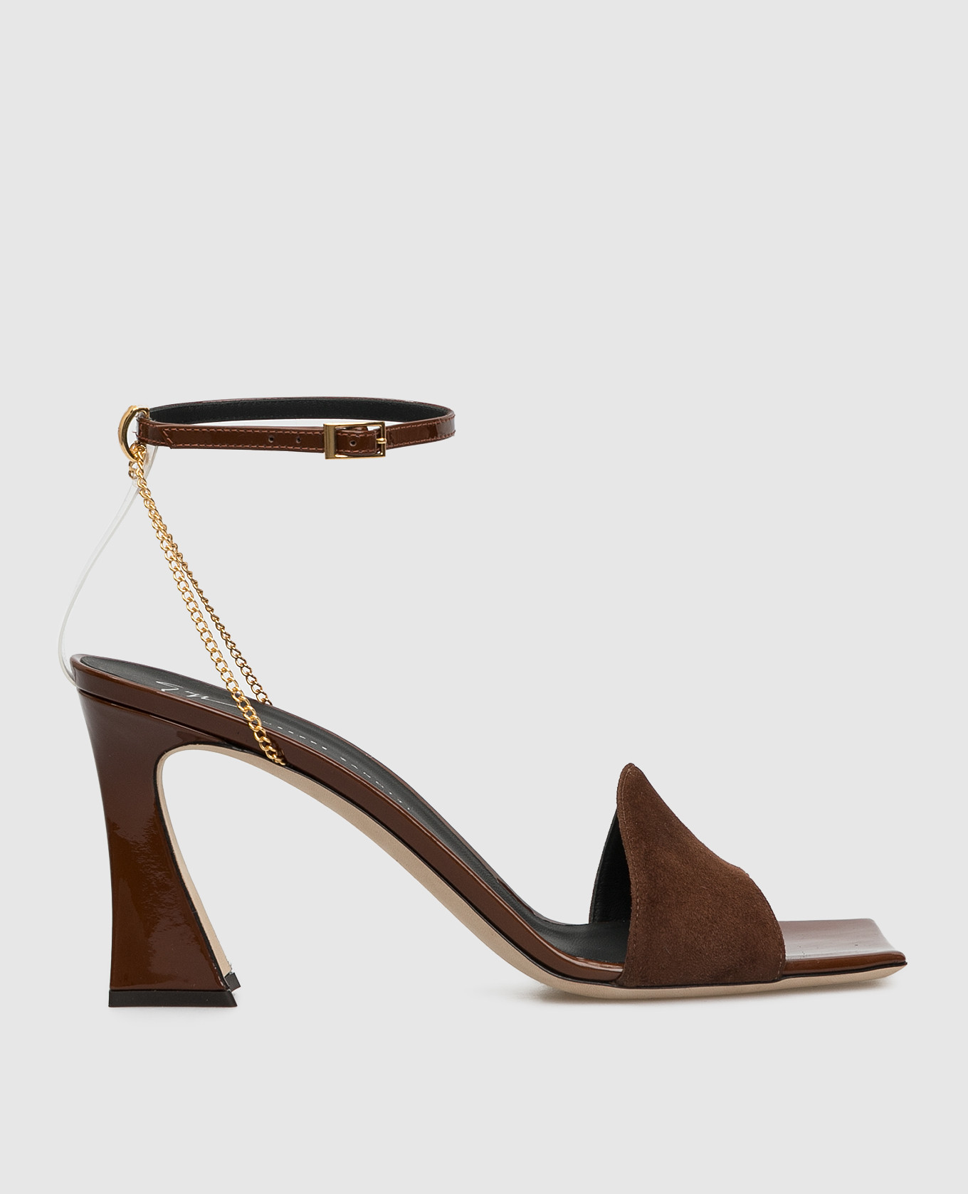 

Коричневые замшевые босоножки Giuseppe Zanotti, Коричневый, Босоножки
