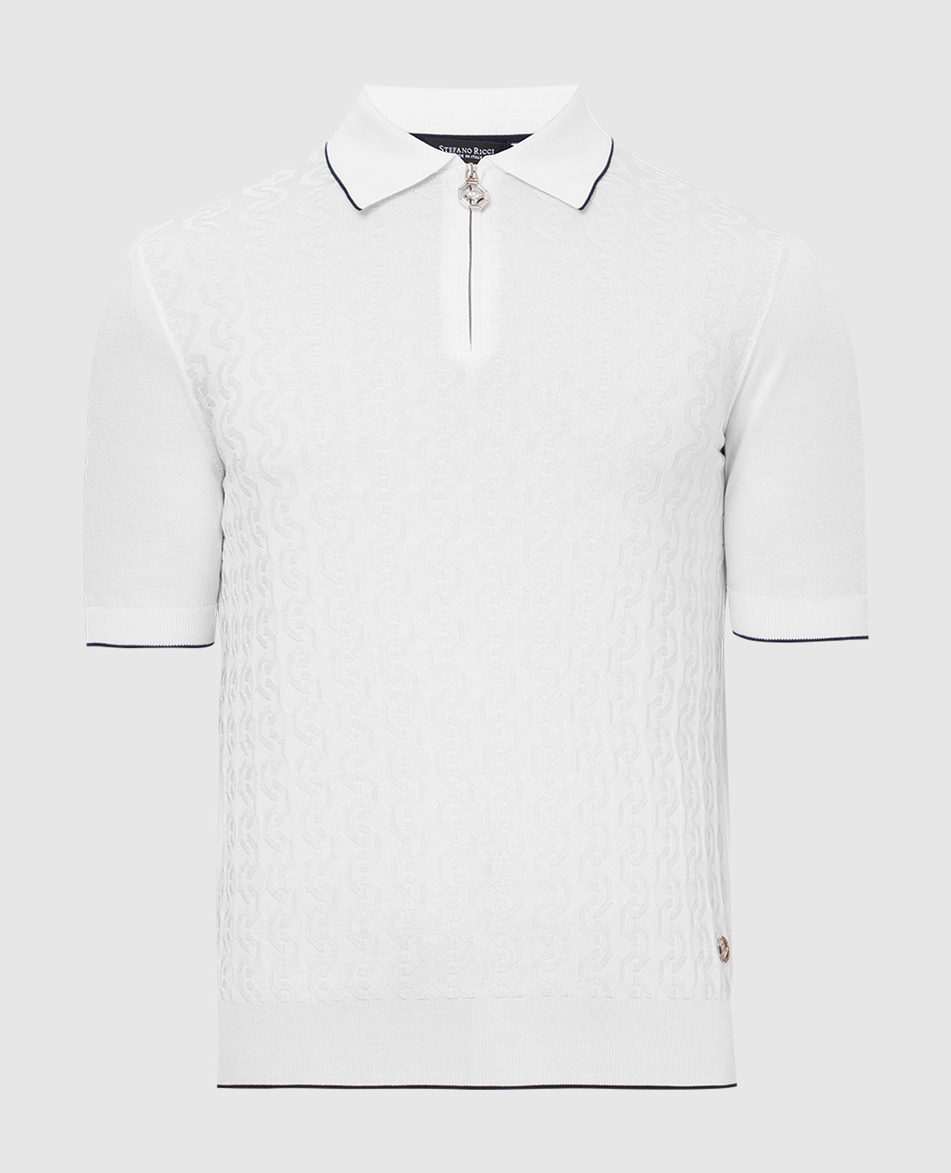 

Светло-бежевое поло с узором, Бежевый, Поло