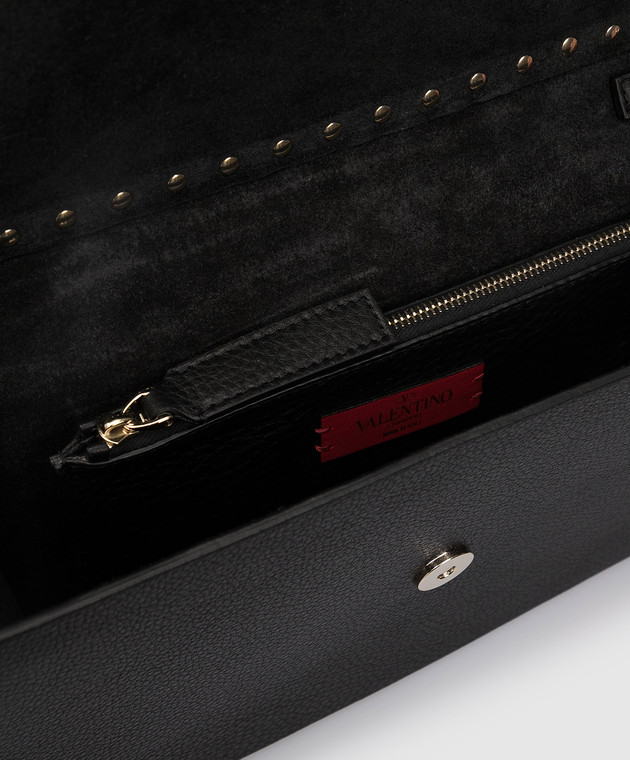 Valentino Кожаный клатч Rockstud с логотипом WW2B0E80YRK изображение 4