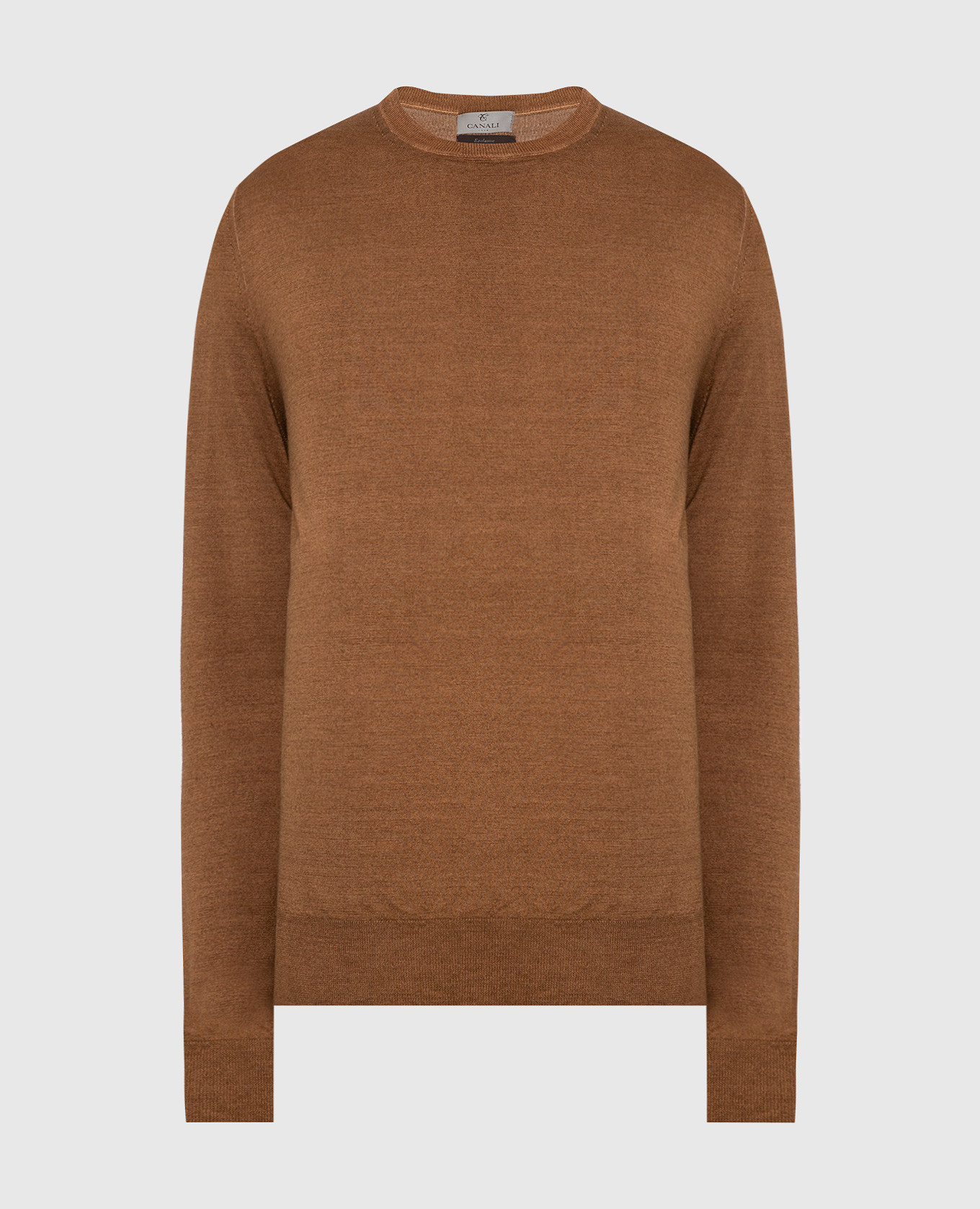 

Светло-коричневый джемпер из шерсти и шелка, Свитера