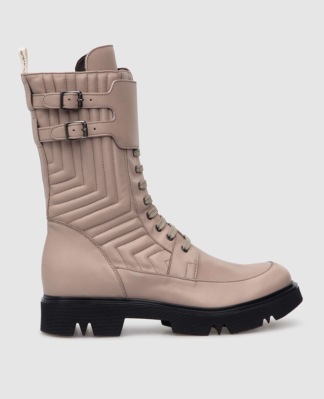 Ivor Beige Leather Boots