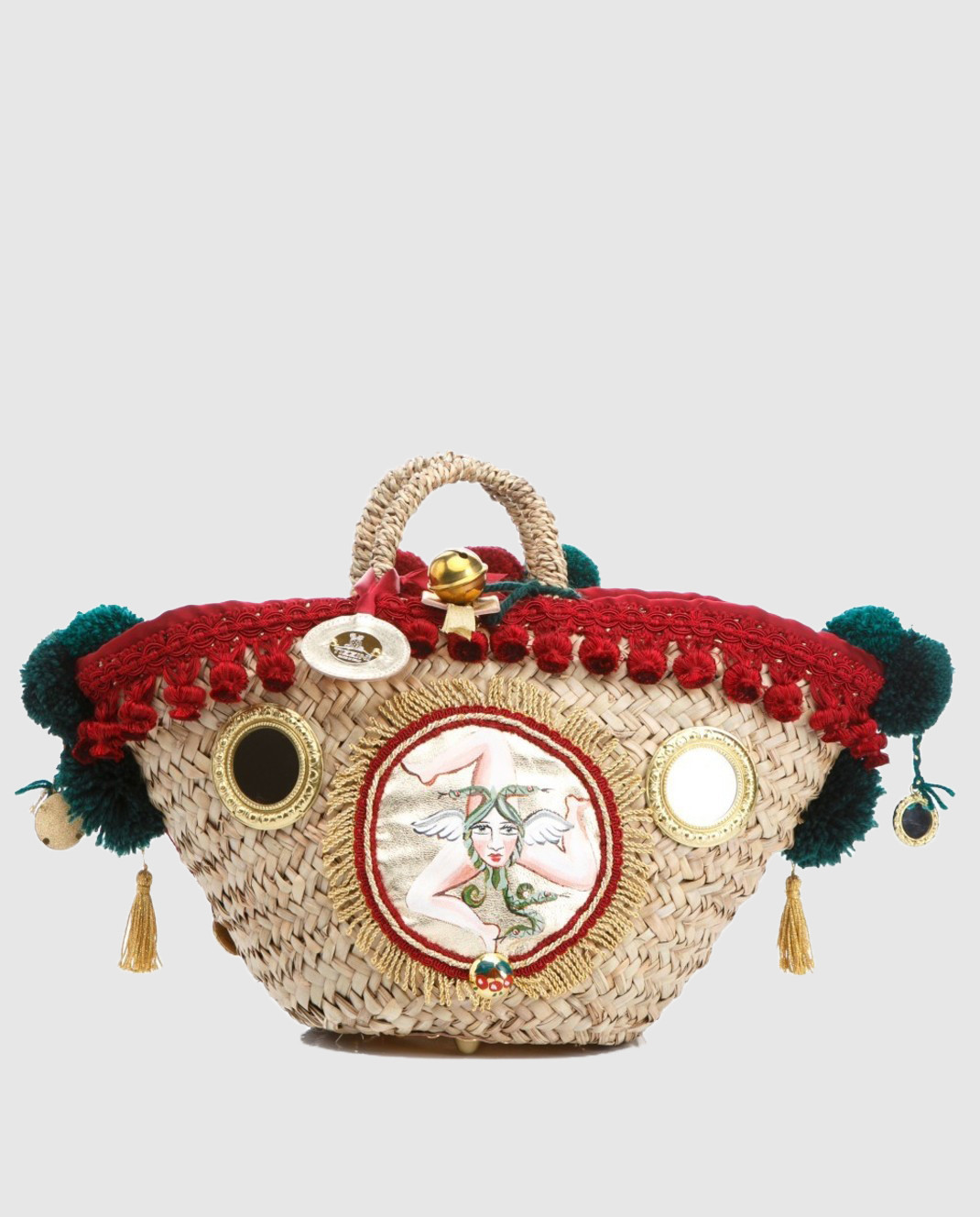 

Соломенная сумка ручной работы Tizzini, Светло-бежевый, Сумки