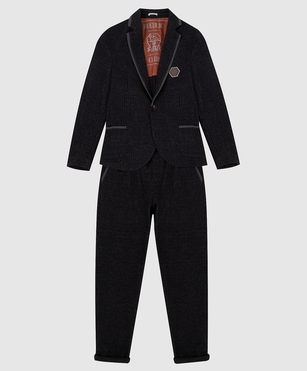 Brunello Cucinelli Детский костюм из шерсти и шелка BL851A107C