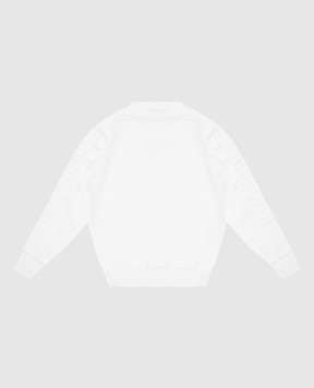 Stefano Ricci Детский белый свитер с узором KY12002G01Y18252