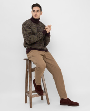 Loro Piana Свитер из кашемира и шелка в узор FAL9166