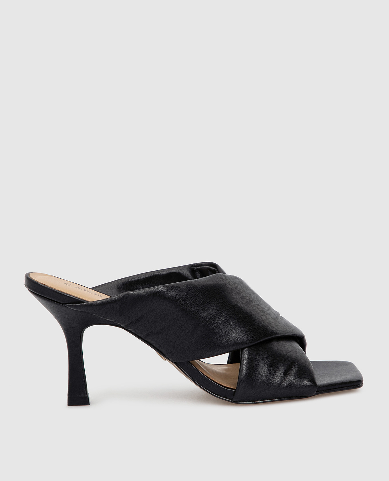 

Черные кожаные мюли Carrano, Черный, Мюли