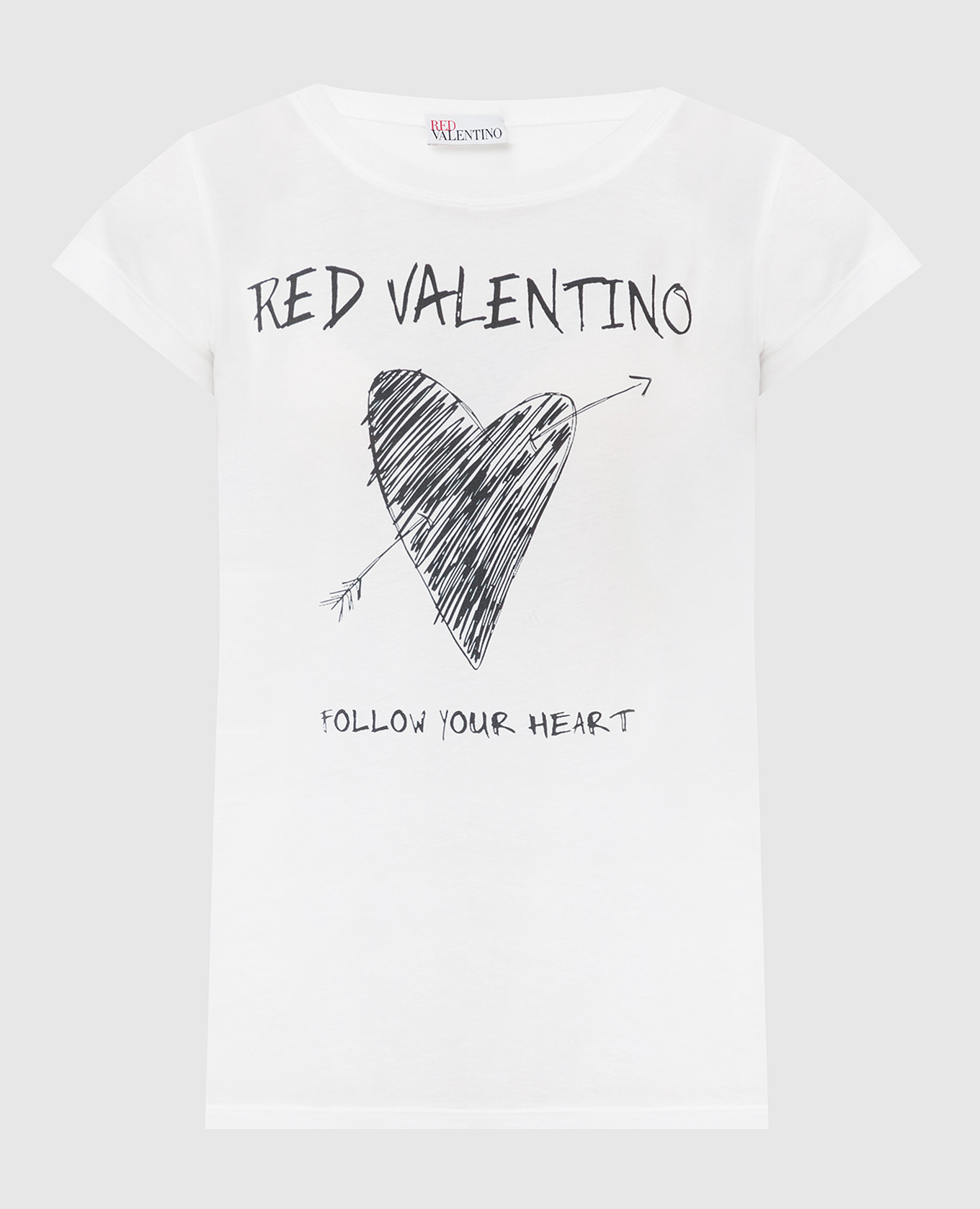 

Футболка с принтом Red Valentino, Белый, Футболки