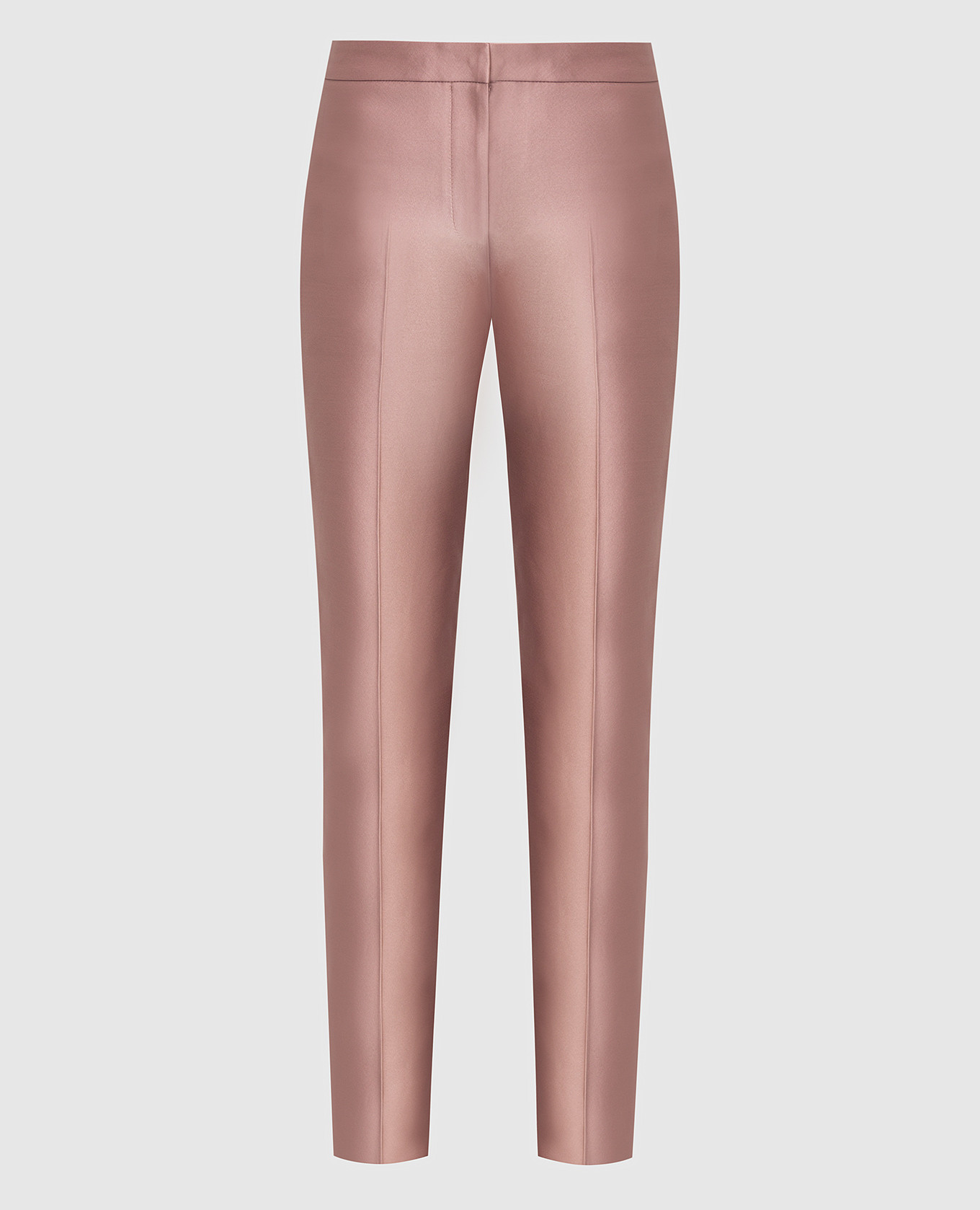 

Пудровые брюки из шелка Alexander McQueen, Пудровый, Повседневные брюки casual