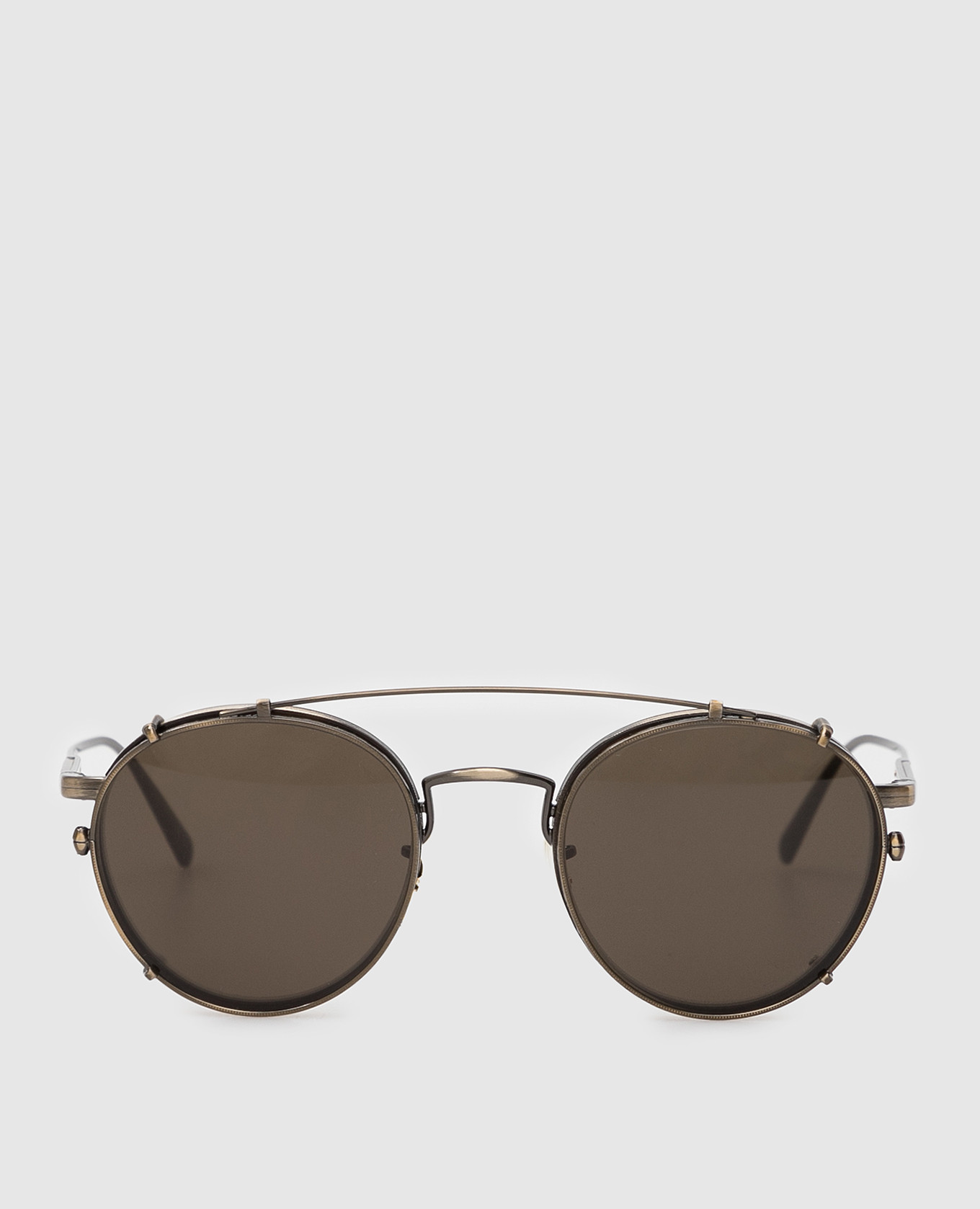 Brunello Cucinelli Бронзовые солнцезащитные очки Artemio MOCART004