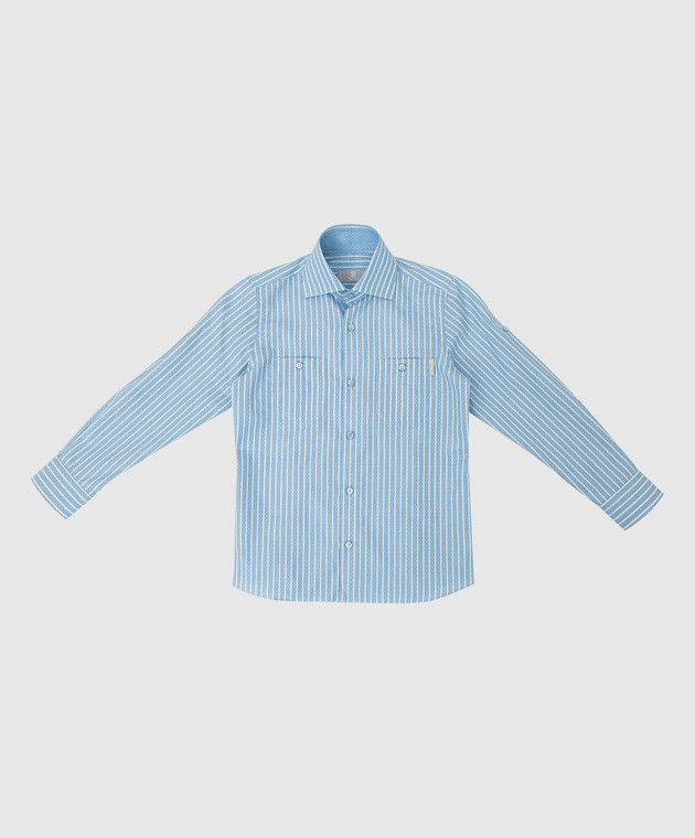 Stefano Ricci Детская рубашка в полоску YC002678LJ1653