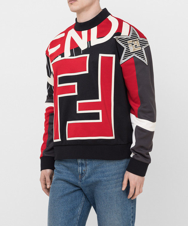 Fendi Свитшот с монограммой логотипа FAF626A523 изображение 3